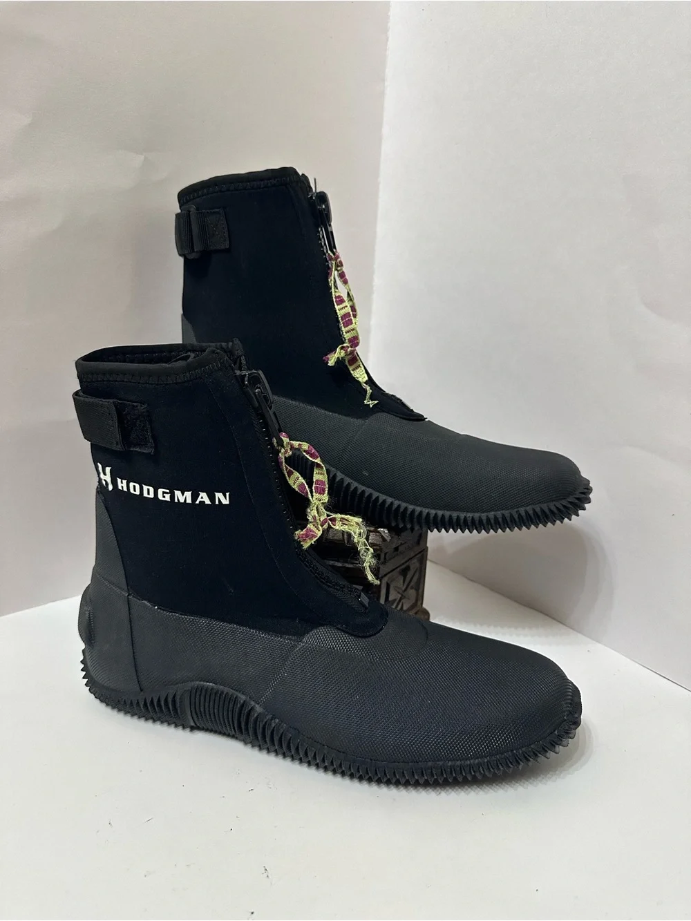 Hodgman Black Neoprene Wader Shoes Size 10 With Zipper